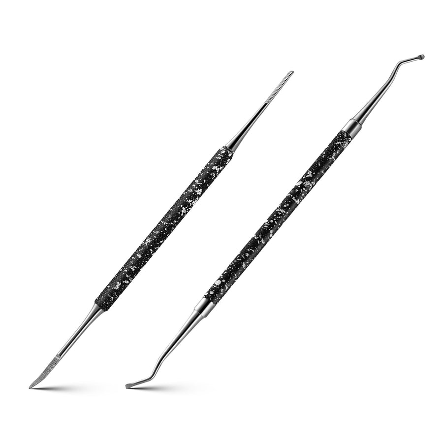 Ingrown Toenail Tools,Toenail Lifter and Toenail File Set for Ingrown Toenails Treatment - Surgical Grade Stainless Steel Under Nail Cleaner Pedicure Tools - W/Tin Storage Box