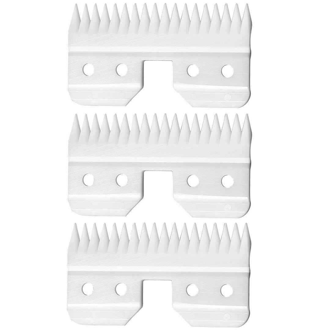 3pcs Fast Feed Ceramic Blades for Oster Fast Feed Clipper Oster A5 Fast Feed Ceramic Blades Fast Feed Replacement Blade A5 Replacement Blade (3PCS)