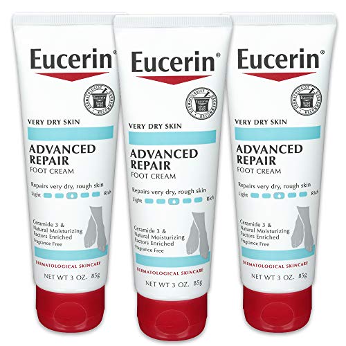 Advanced Repair Foot Cream, Unscented Foot Care Cream for Dry Feet and Heels, 3 Oz Tube