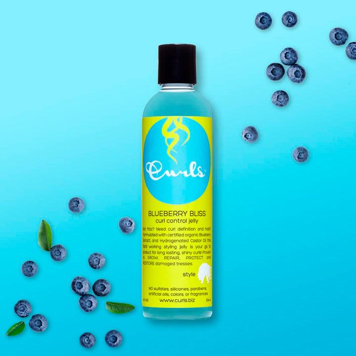 Blueberry Bliss Control Jelly - 8 oz, Define & Defrizz, Wash and Go's, Twist Outs & Braid Outs, for Wavy, Curly, and Coily Hair Types