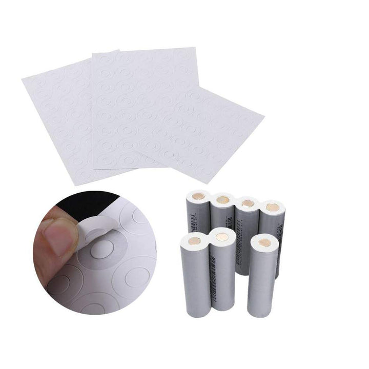 Red 18650 Battery Insulator Ring, 300pcs Self-Adhesive Sturdy Cardboard Stickers Insulators Electrical Insulating Adhesive Paper for 18650 Cells