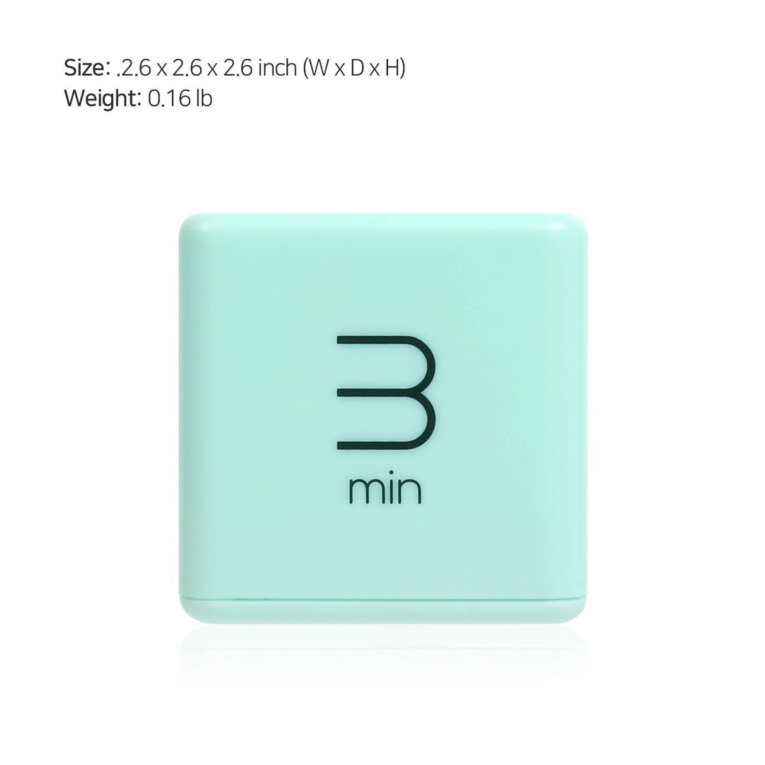 Cube Timer (Mint), Flip Timer Productivity Timer, Time Management, Block Timer Kids Cube Timer Kitchen Timer Desk Timer for Studying Workout Classroom 1, 3, 5, 10 min Timer Setting