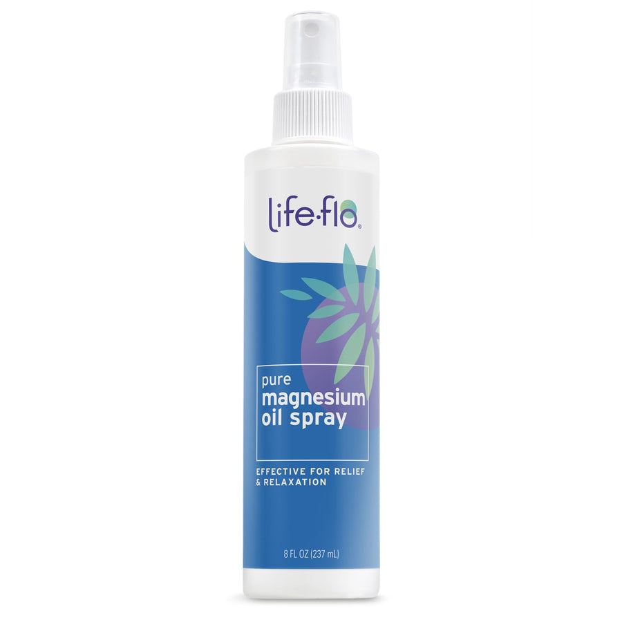 Life-Flo Pure Magnesium Oil for Feet and Body - 100% Pure Magnesium Spray from The Ancient Zechstein Seabed - Magnesium Oil Spray for Feet, Relaxing & Rejuvenating Muscles & Joints - 8 oz