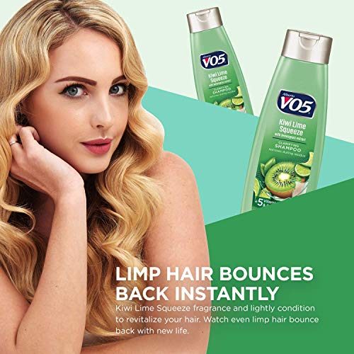 Herbal Escapes Clarifying Shampoo - 12.5 Fl Oz - Kiwi Lime Squeeze - Help Nourish, Moisturize and Hydrate Hair Leaving It Looking and Feeling Thicker, Fuller and Simply Beautiful