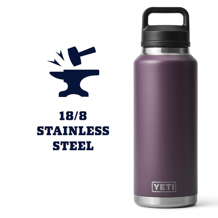 Rambler 46 oz Bottle, Vacuum Insulated, Stainless Steel with Chug Cap, Nordic Purple