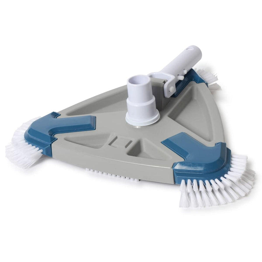 Deluxe Pool Vacuum Head/Weighted Triangle Shape/for Inground and Above Ground Swimming Poools (Blue, Grey, White)