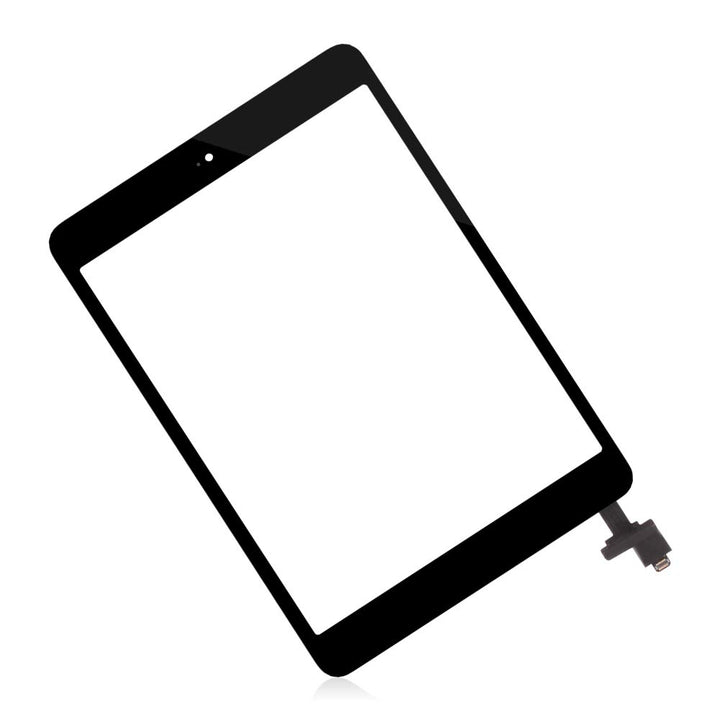 Screen Replacement For IPad Mini 1 A1432 A1454 A1455/IPad Mini 2 A1489 A1490 A1491 Touch Digitizer Parts, Include IC Chip,Home Button,Cameral Holder,with Screen Protector+Repair Tools (Black)