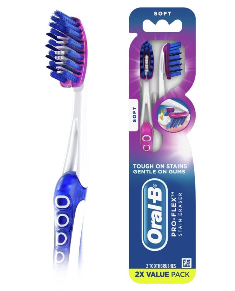 3D White Luxe Pro-Flex 38 Soft Manual Toothbrush Twin Pack