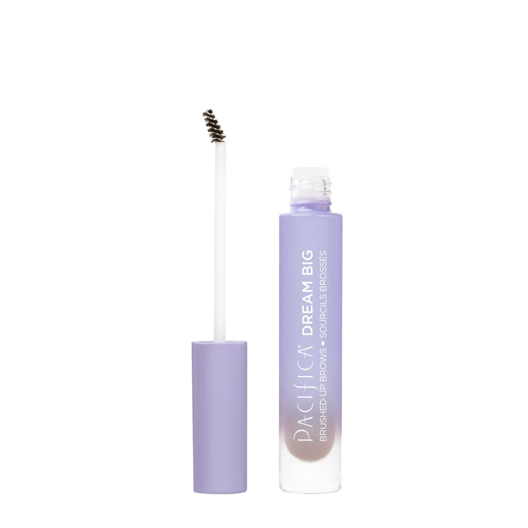 Beauty | Dream Big Brushed Up Brows | Non-Crunchy Tinted Brow Gel | Pigmented Fluffy Full Brow | Plant Fibers for Fullness | Easy-To-Use Micro Spoolie | Mess Free | Vegan + Cruelty Free