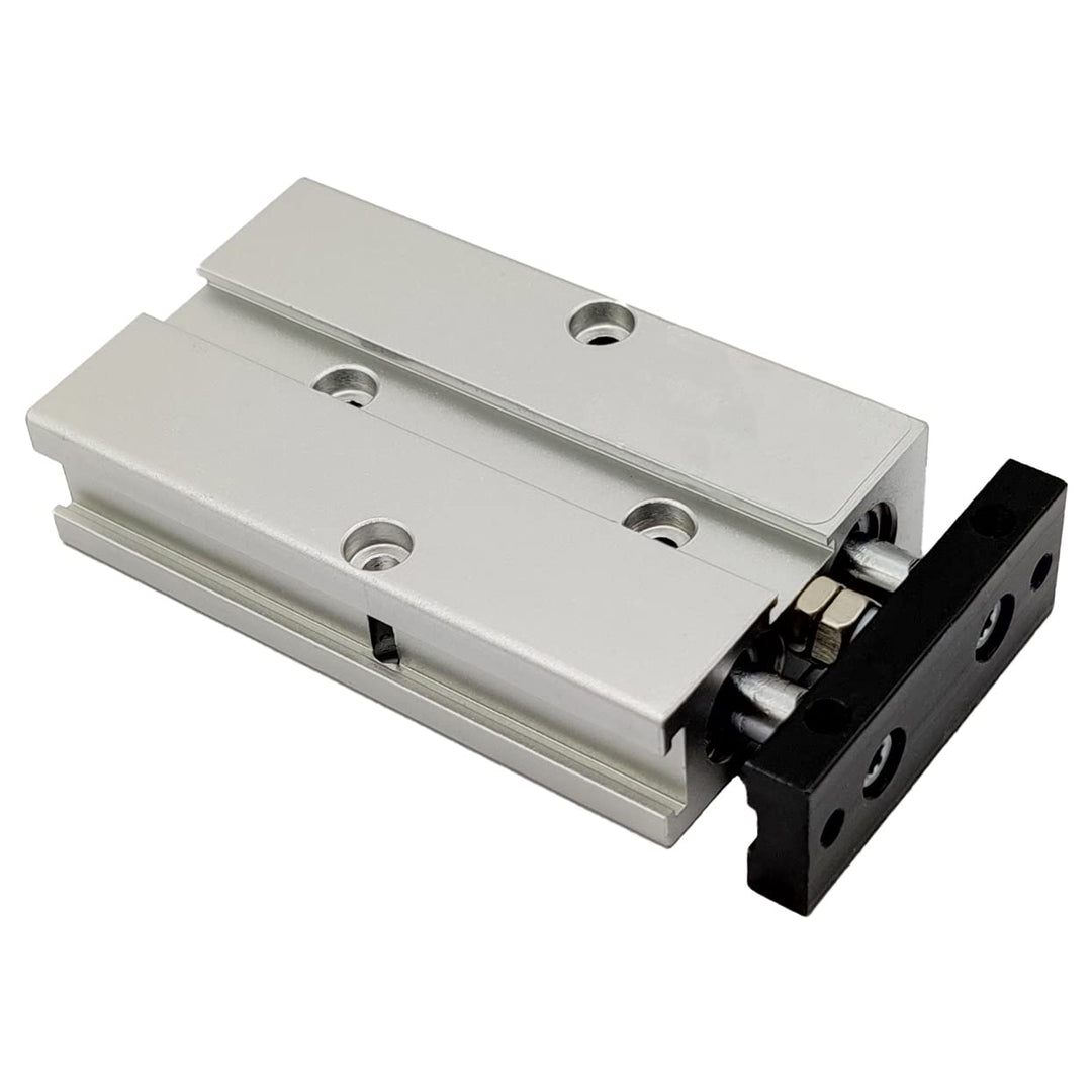 Heavy Duty 10mm Bore, 25mm Stroke, Double-Rod Aluminum Pneumatic Air Cylinder, Dual Shaft Air Pneumatic Cylinder, TN10-25