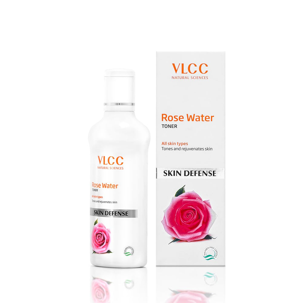 Rose Water Toner - 100ml - Tones & rejuvenates skin | Helps maintain skin's pH balance | Helps tighten the pores and gently tones the skin | With Rose, Aloe vera, Mint, Date fruit.