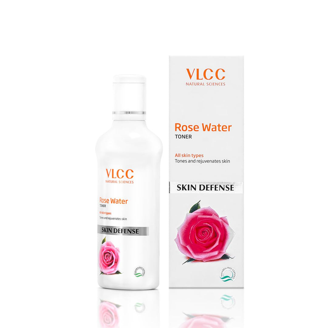 Rose Water Toner - 100ml - Tones & rejuvenates skin | Helps maintain skin's pH balance | Helps tighten the pores and gently tones the skin | With Rose, Aloe vera, Mint, Date fruit.