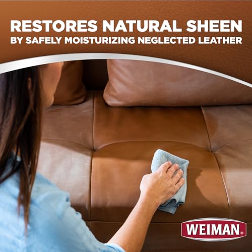 Leather Cleaner and Conditioner for Furniture - Cleans Conditions and Restores Leather Surfaces - UV Protectants Help Prevent Cracking or Fading of Leather Car Seats, Shoes, Purses
