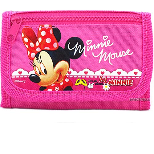 Minnie Mouse Trifold Wallet - 1 WALLET PINK OR HOT PINK RANDOMLY