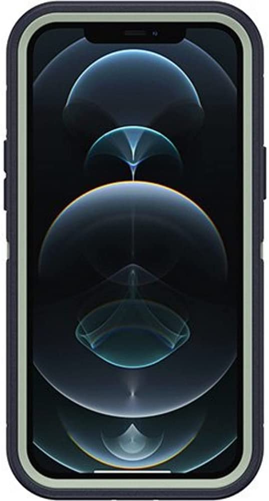Defender Series Case Screenless Edition for iPhone 12 Pro Max (Only) - Case Only - Microbial Defense Protection - Non-Retail Packaging - Varsity Blues (Desert SAGE/Dress Blues)