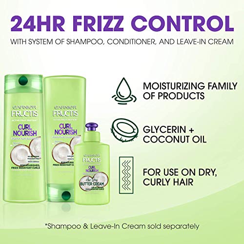 Hair Care Fructis Triple Nutrition Curl Nourish Conditioner, 12 Flu