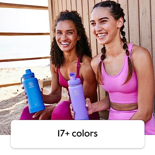 Actives 24 oz Vacuum Insulated Stainless Steel Water Bottle with Spout Lid, Premium Quality, Arctic