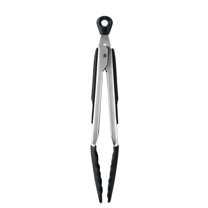Good Grips 9-Inch Tongs with Silicone Heads, Black