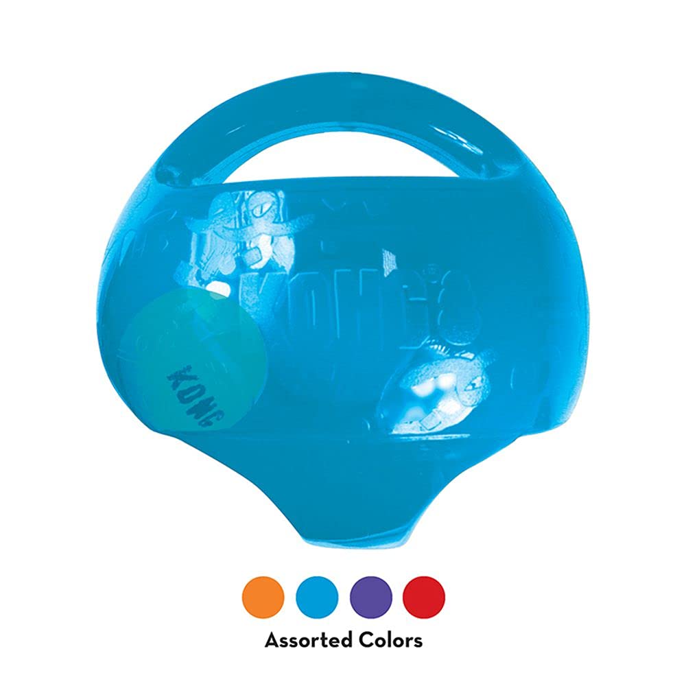 Jumbler Ball - Interactive Dog Toy for Dog & Puppy Playtime - Fetch Toy with Tennis Ball - Dog Supplies for Engaging Play - for Large/XL Dogs - Assorted Colors