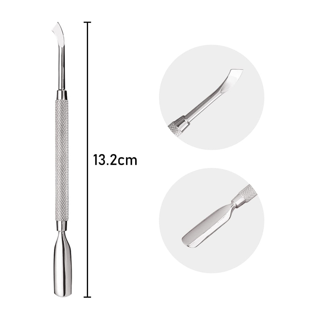 Nail Polish Remover Tool Manicure Cuticle Pusher Stainless Steel Kit (4 Pieces)
