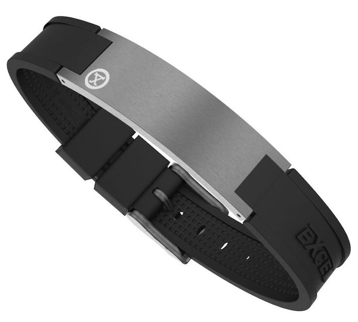 Best Magnetic Energy Golf Bracelet for Men Gray with Black Strap