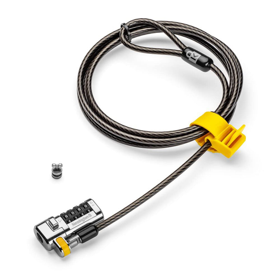 ClickSafe® Combination Laptop Locking Cable for Nano Security Slot (K68103WW), Black/Silver