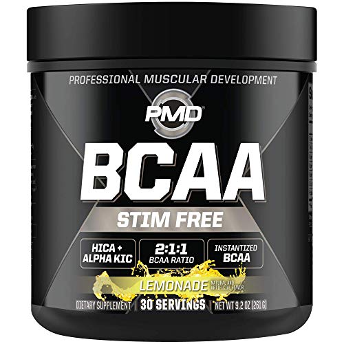 Sports BCAA Stim-Free Amino Acids - Better Workout Performance, Enhanced Recovery, Daily Energy, Muscle Builder, and Muscle Sparing - BCAA Powder Drink Mix - Lemonade (30 Servings)