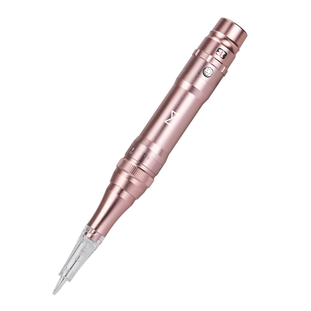 Professional Permanent akeup achine - icroblading, Eyeliner, Lip, icroshading, Ombre Brows - Flawless Beauty & Effortless Precision with Every Stroke - Wireless achine Kit (Pink)