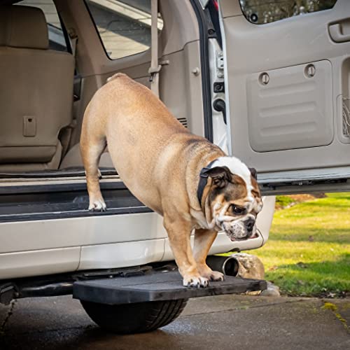 Otto Step Pet Ramp Step Helps Dogs Get in & Out of Car Van SUV | Portable Lightweight Dog Ramp | Simply Slide into 2 inch Trailer Hitch Receiver | No Tools Needed | Essential Pet Gear | Made in USA