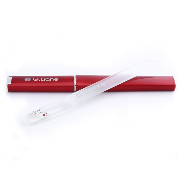 Crystal Nail File With Austria Crystals – Professional Nail File In Case Manicure Pedicure Kit For Natural Nails Acrylic Nails Gels Nails Manicure Tools For Home And Salon (Red Highheel)