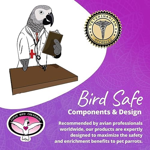 SB1058 Sneakers Bird Foot Toy - Engaging, Chewable Rubber & Fabric, Perfect for Medium & Large Birds like Parrots, Parakeets Cockatiels -Colorful & Fun - 3”x1-1/2”x1-1/4” (4 Pack)