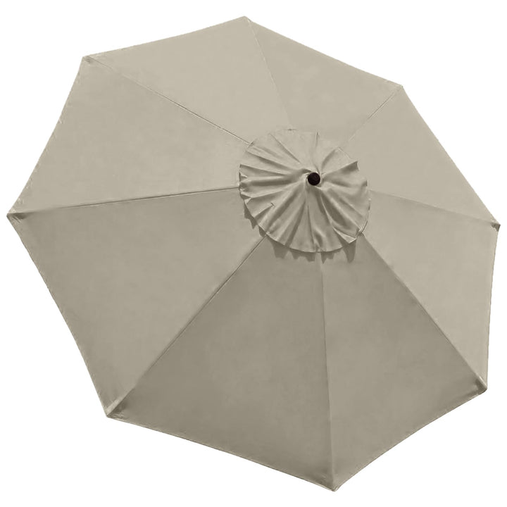 USA 9ft Replacement Covers 8 Ribs Market Patio Umbrella Canopy Cover (CANOPY ONLY) (Beige)