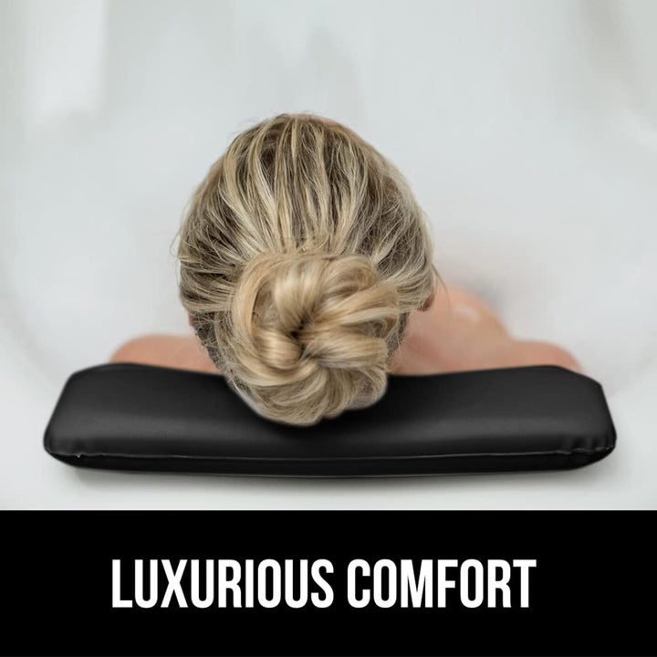 Bath Pillow for Tub, Comfortable Bathtub Pillows for Neck Head and Back Support, Strong Suction Waterproof Headrest, Cushion Rest for Curved or Straight Tubs, Spa Accessories, Black