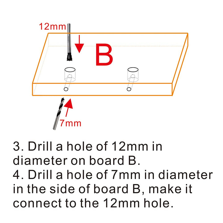 40 Sets Furniture Board Cam Fitting with Dowel, Cam Lock Nuts for Cabinet Drawer Dresser and Wardrobe Furniture Panel Connecting (Dowel M6x34mm, Cam Fitting ¢12x10mm)