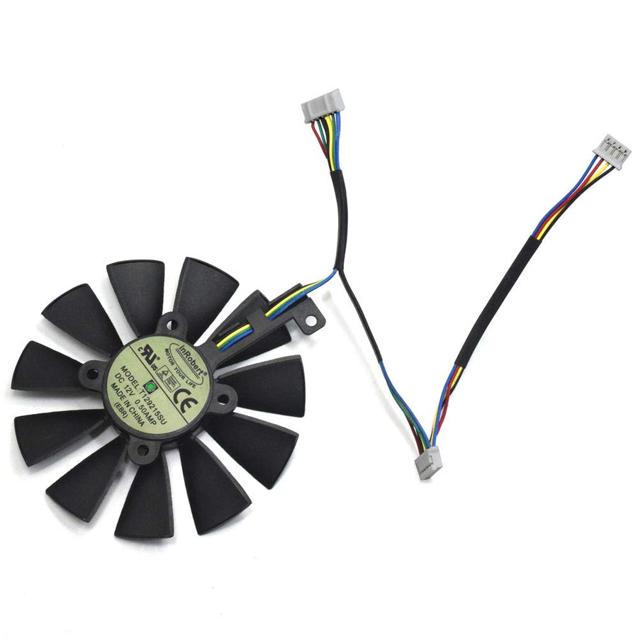 87mm T129215SU Graphics Card Cooling Fan for ASUS Strix GTX980Ti/R9390/RX480/RX580 Video Card Cooler (Fan-A)