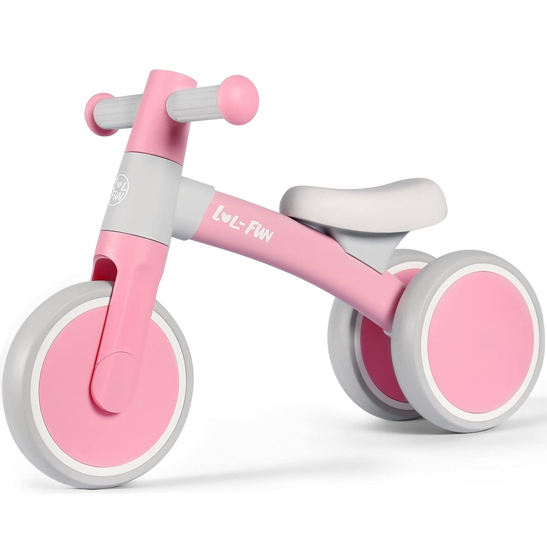 Baby Balance Bike 1 Year Old Toy, Gifts for One Year Old Girl and Boys, Baby Toys 12-18 Months Birthday Gifts Pink