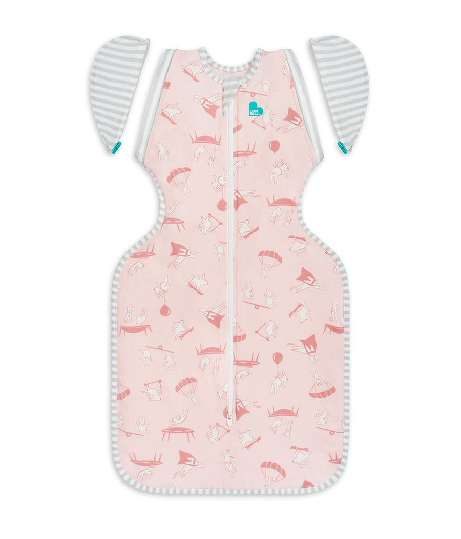Swaddle Up Transition Swaddle, Patented Zip-Off Wings, Gently Help Baby Transition from Being Swaddled to Arms Free When Showing Signs of Rolling, Lite 0.2 TOG, 19-24 lbs, White
