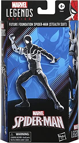 Hasbro Spider-Man Legends Series 6-inch Future Foundation (Stealth Suit) Action Figure Toy,Includes 4 Accessories