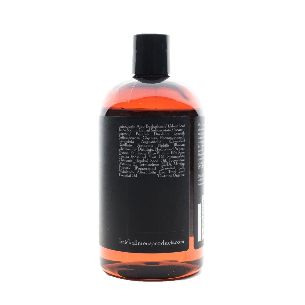Brickell Men's Invigorating Mint Body Wash for Men, Natural and Organic Deep Cleaning Shower Gel with Aloe, Glycerin, and Jojoba, Sulfate Free