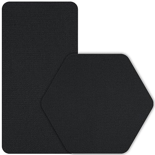 Tenacious Tape GORE-TEX Fabric Patches for Jacket Repair, Black, Round and Rectangle ,3” Round & 2” x 4” Rectangle