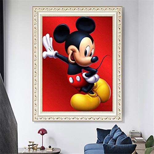 5D Diamond Painting Kits for Adults Kids, Red Mouse Handsome Full Drill Paint with Diamonds,Wall Paintings for Living Room Diamond Cross Stitch Arts Canvas for Home Decor 11.8x15.7 inch