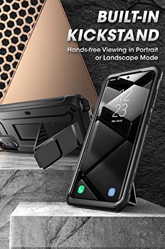 Unicorn Beetle Pro Series Case for Samsung Galaxy Note 20 Ultra (2020 Release), Full-Body Rugged Holster & Kickstand Without Built-in Screen Protector (Black)