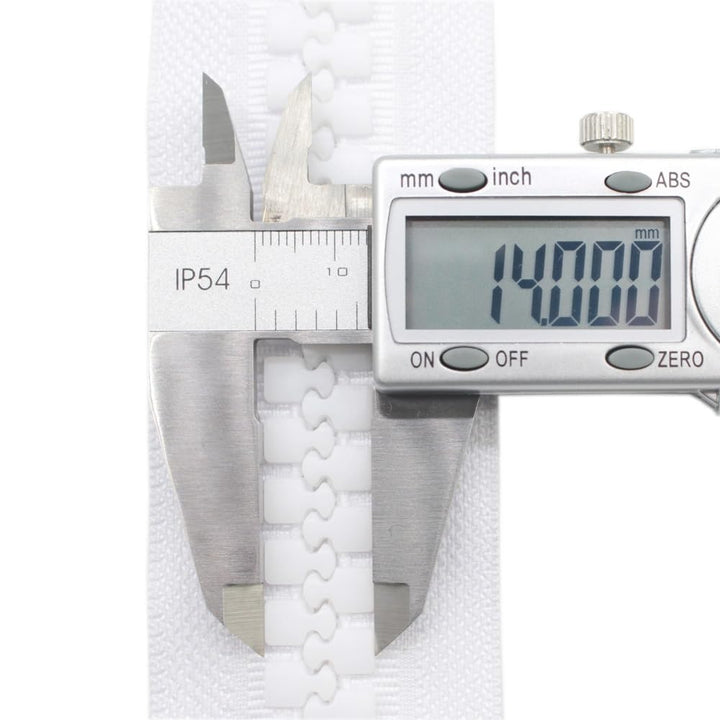 100cm #20 Super Large Separating Giant Plastic Zippers for Sewing Tents Coats Overcoats Boat Cover Canvas Heavy Duty Huge Resin Vislon Zippers (39 White)