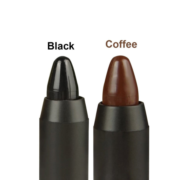 Professional Hair Chalk Pens Temporary Hair Dye, Non-toxic Hair Color, Crayon Cover White Hair Color Patch (Black-Dark Brown-Coffee), Pack of 3