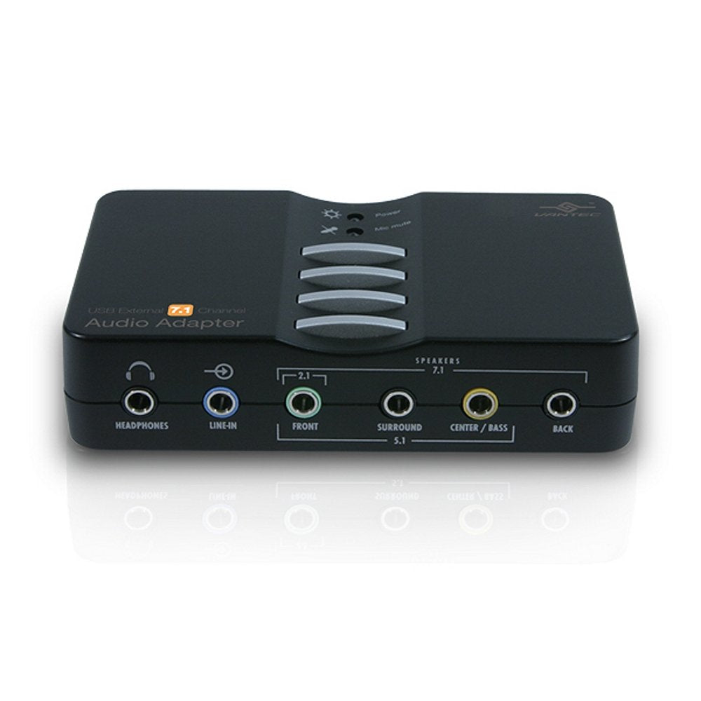 NBA-200U USB External 7.1 Channel Audio Adapter (Black)