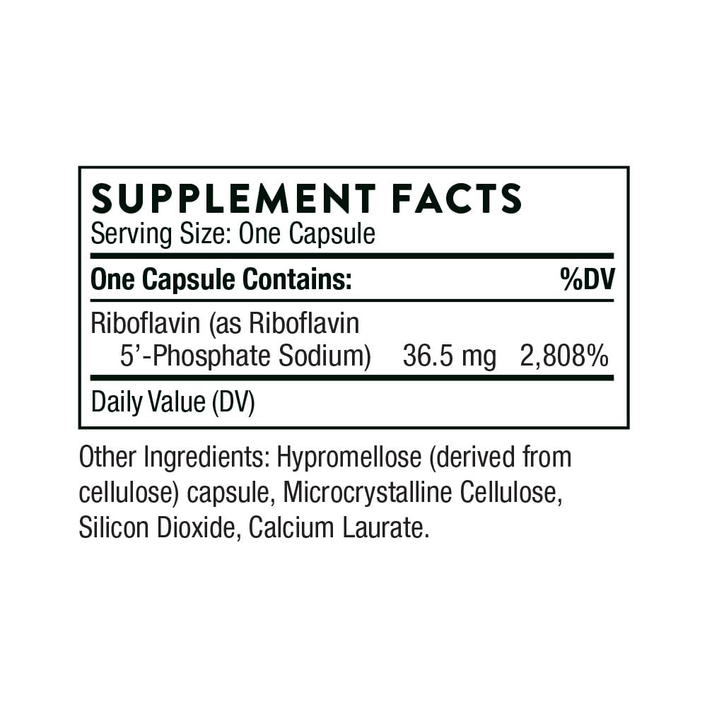 Riboflavin 5'-Phosphate - Bioactive Form of Vitamin B2 for Methylation Support* - 60 Capsules
