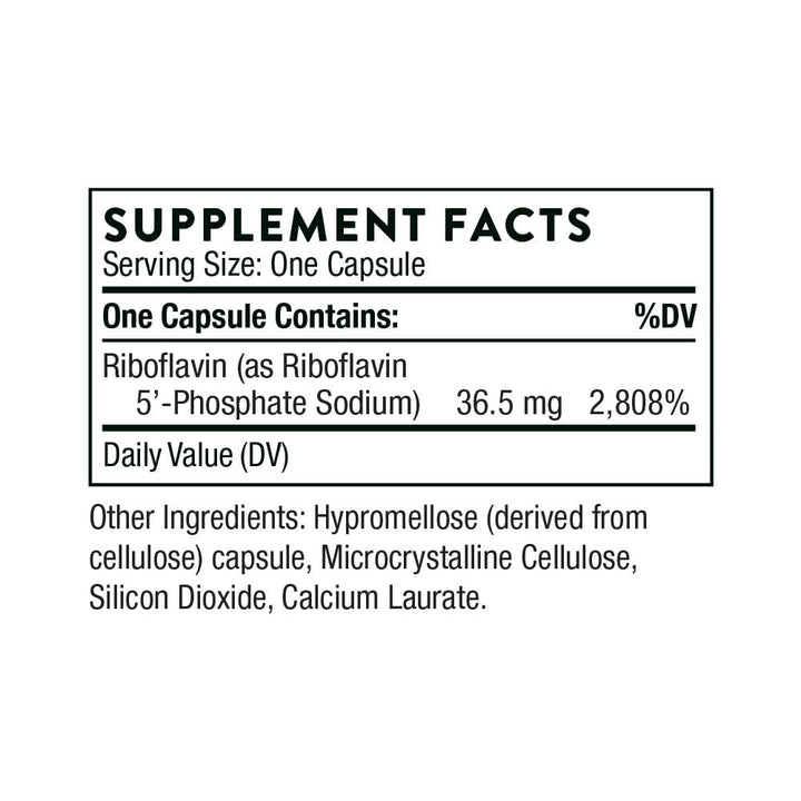 Riboflavin 5'-Phosphate - Bioactive Form of Vitamin B2 for Methylation Support* - 60 Capsules