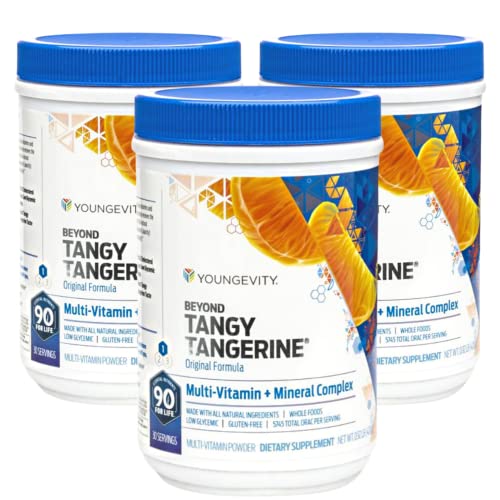 Beyond Tangy Tangerine - Original Formula | Multi-Vitamin & Mineral Complex | Made with Natural & Whole Foods | 5,745 ORAC | 3 Pack