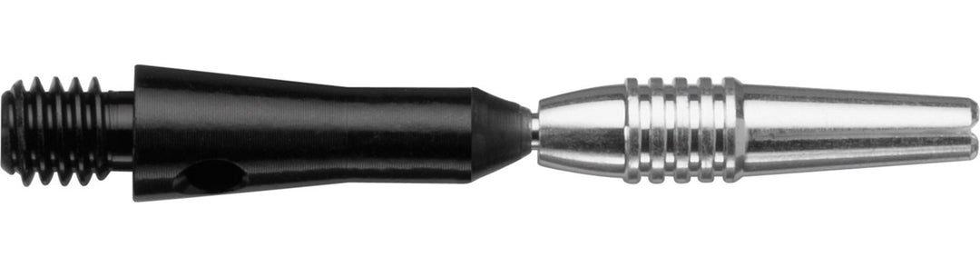 Spinster Aluminum Dart Shaft: Short (SH), Black, 3 Pack