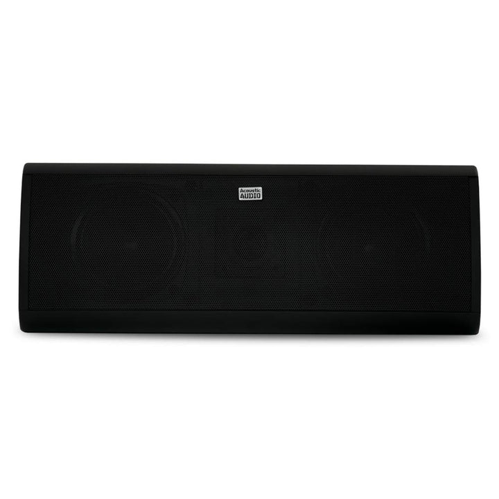 Acoustic Audio AA40CB Indoor Center 3 Way Speaker 500 Watts Black Bookshelf, 4-Inch